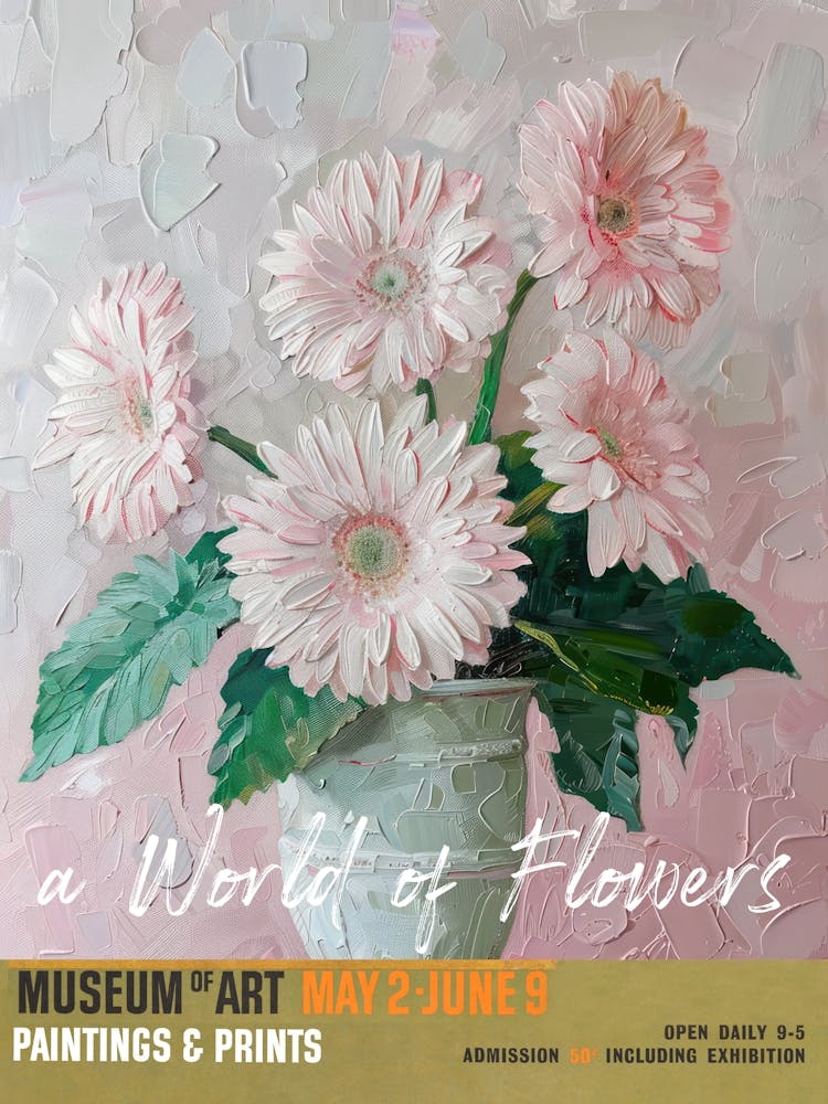 A World Of Flowers, Van Gogh Exhibition Gerbera 2