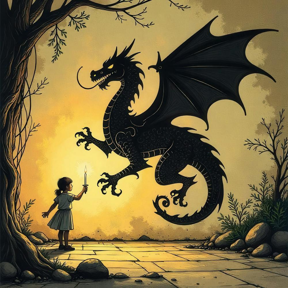 Girl And A Dragon 1