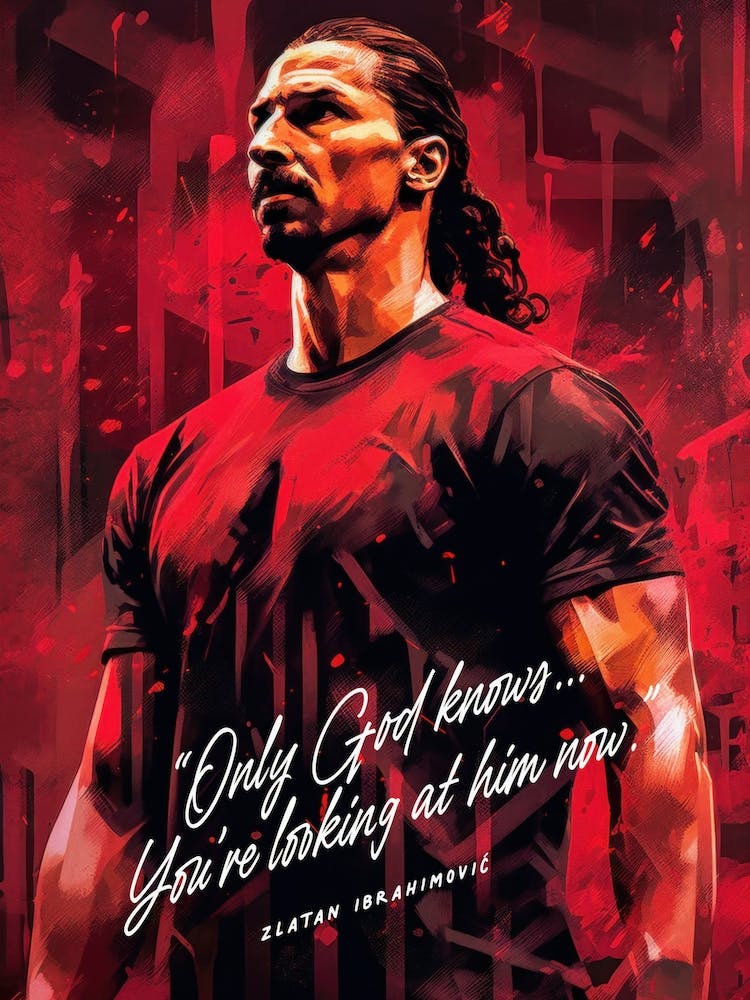 Zlatan Ibrahimovic Art Quote