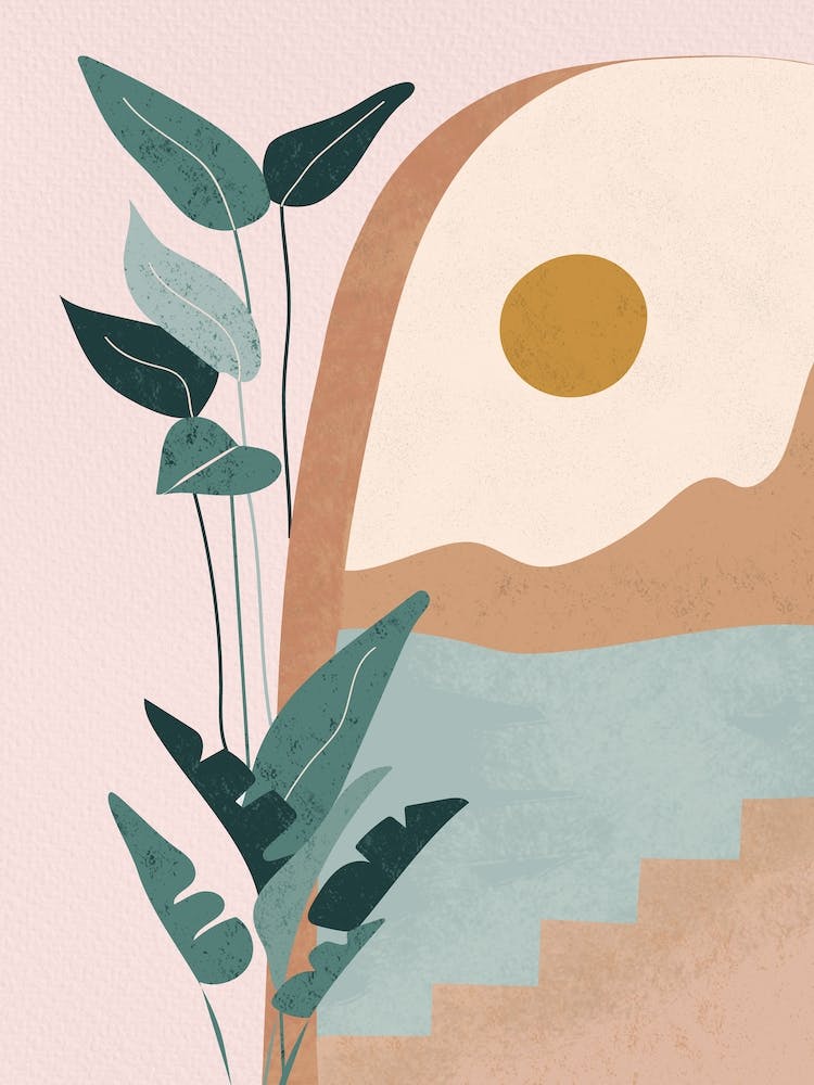 Boho Tropical Landscape