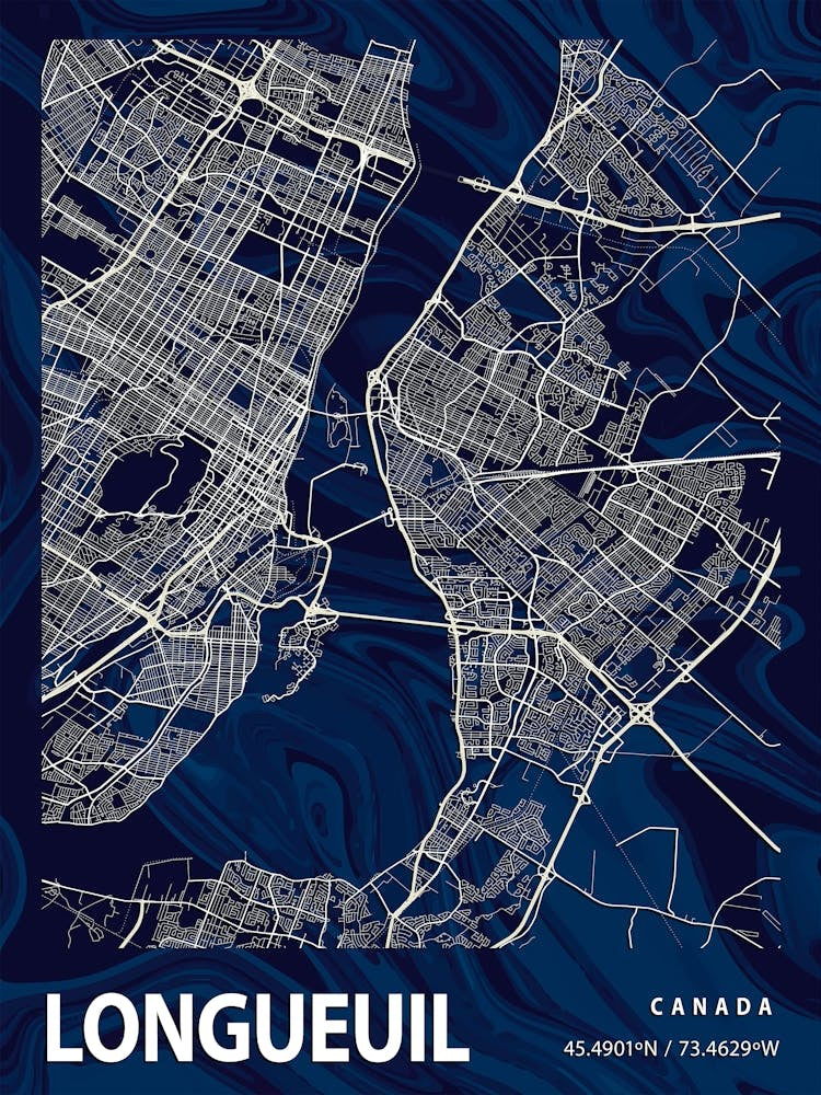 Longueuil Crocus Marble Map
