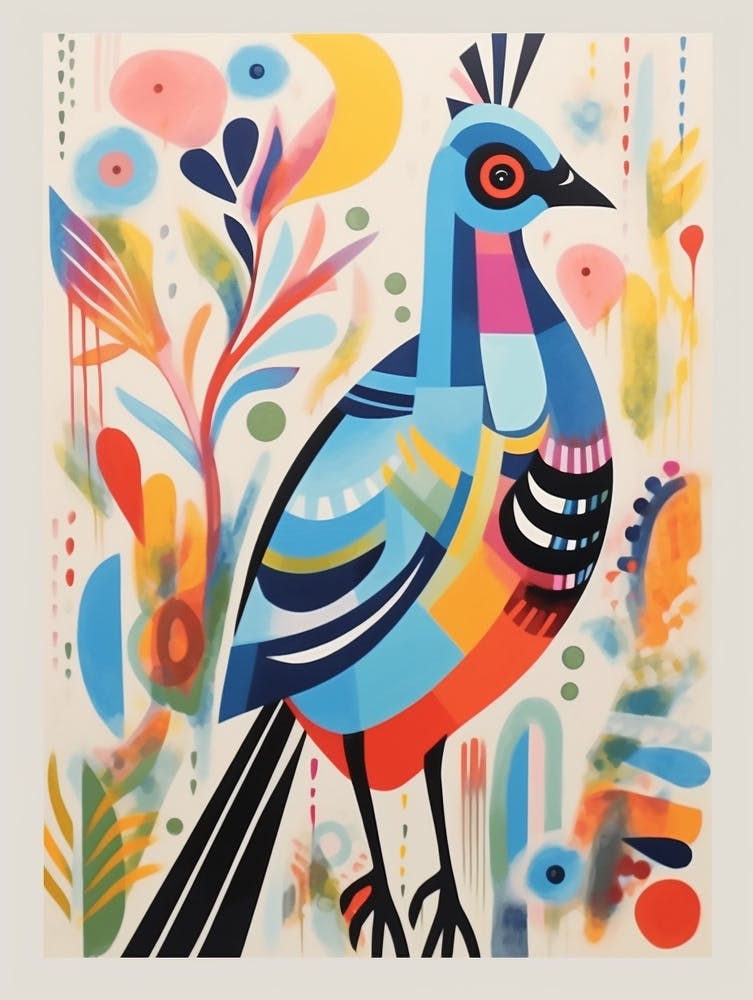 Colourful Scandi Bird Grouse 4