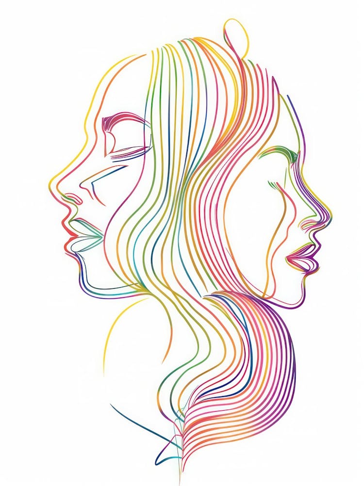 Women Portraits In Line 4