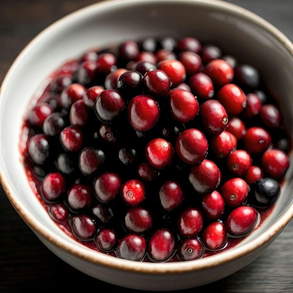 Cranberries In A Bowl