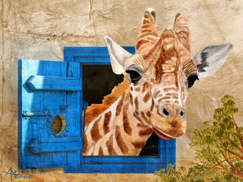 Plötzlich Eine Giraffe