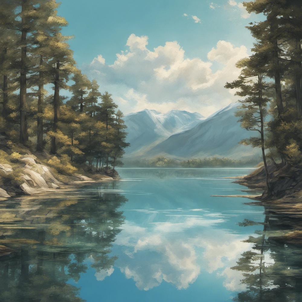 Lake In The Mountains 1