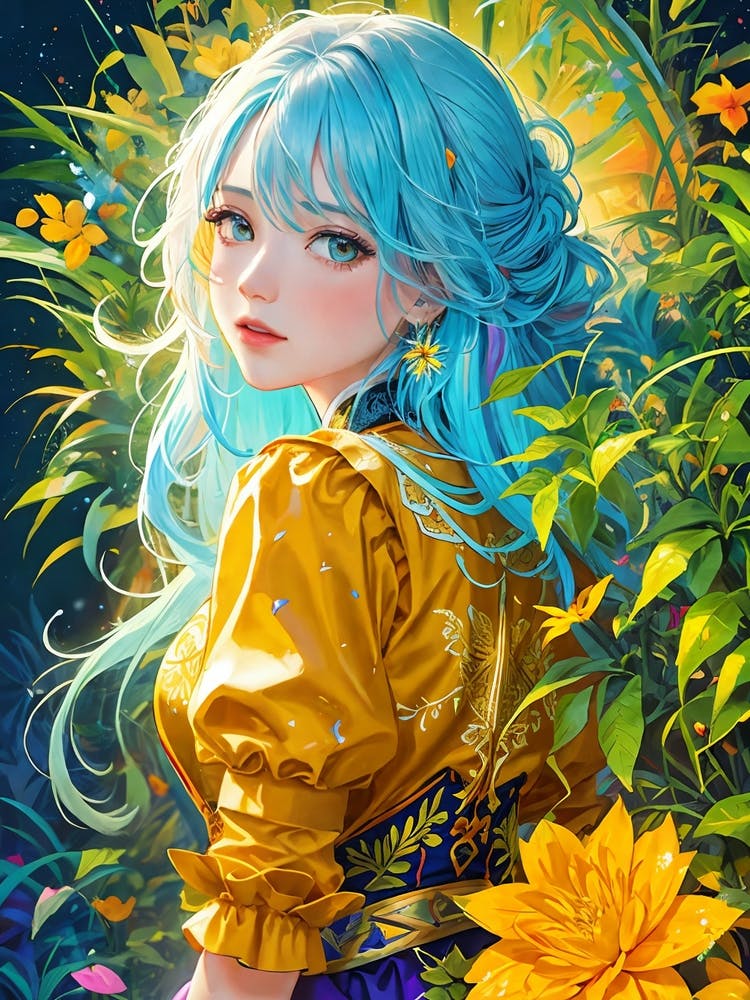 Blue Haired Girl