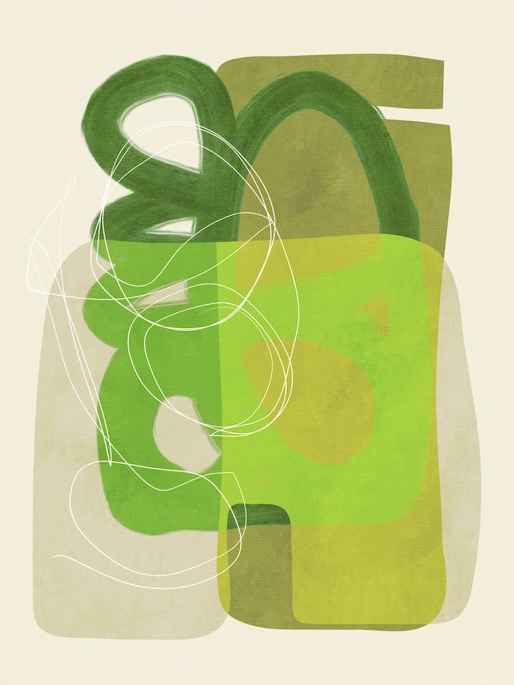 Boho Minimal Greenery 4 Line