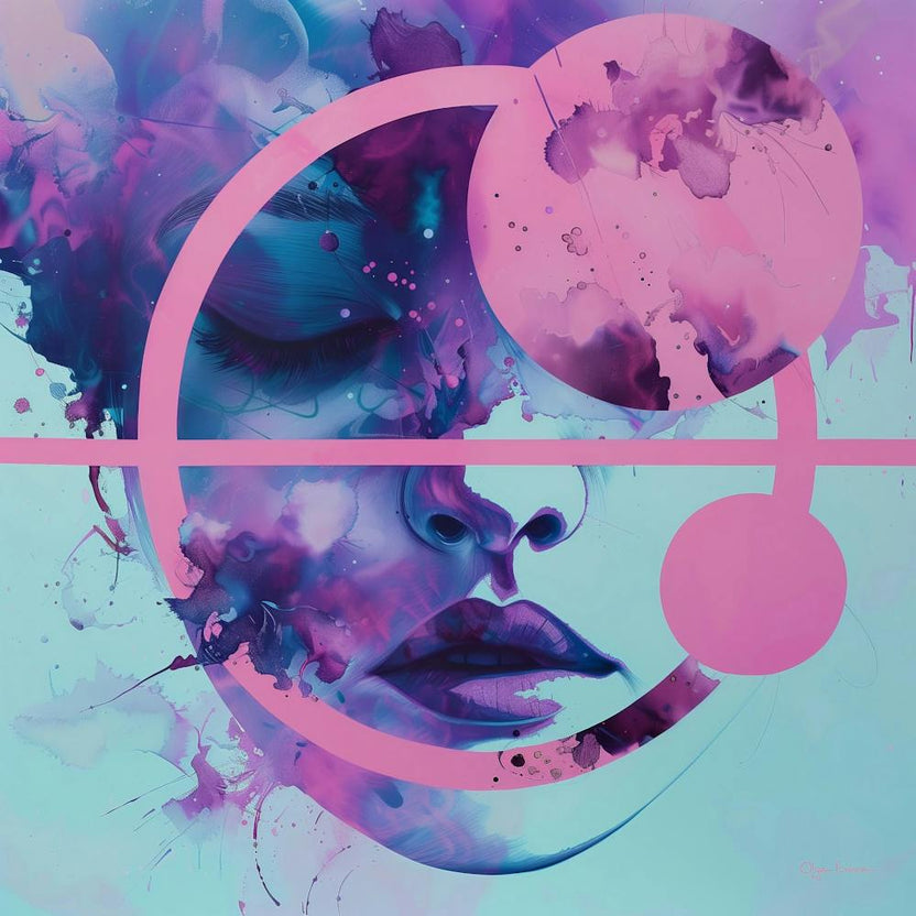 Girl With A Pink Face