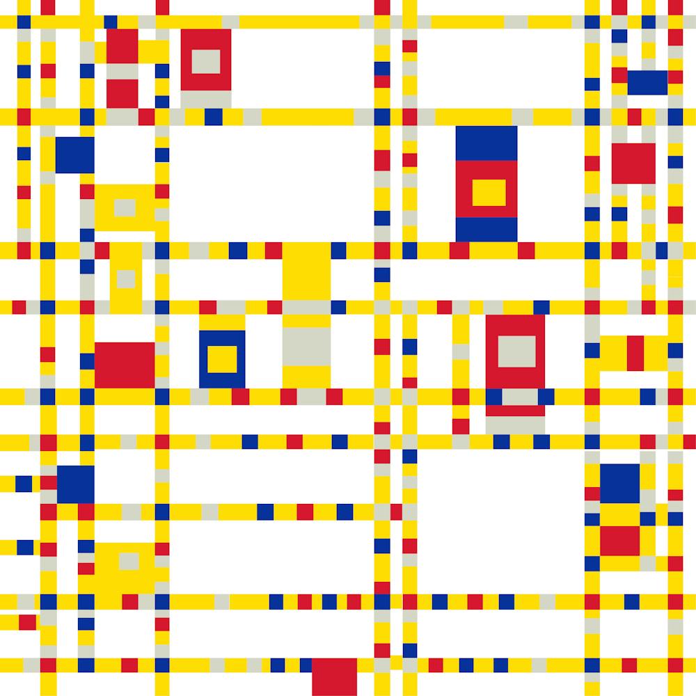Mondrian Grille Carrée