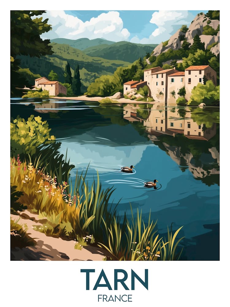 Affiche de voyage Tarn