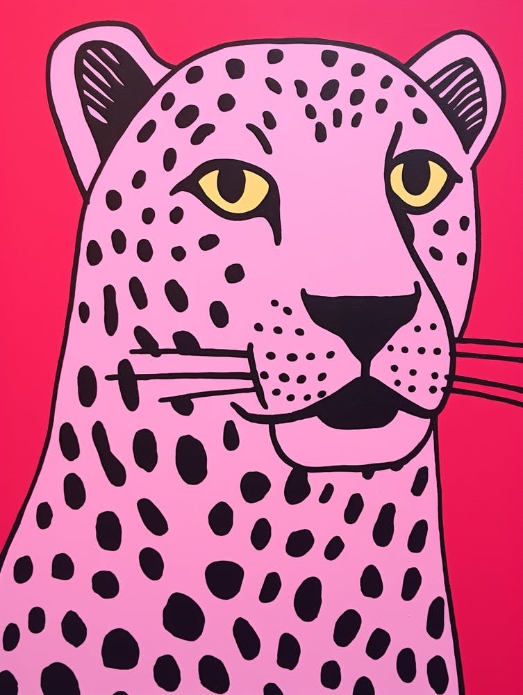 Pink Polka Dot Cougar 2