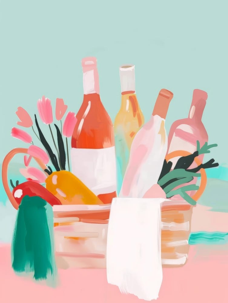 Basket Of Wine