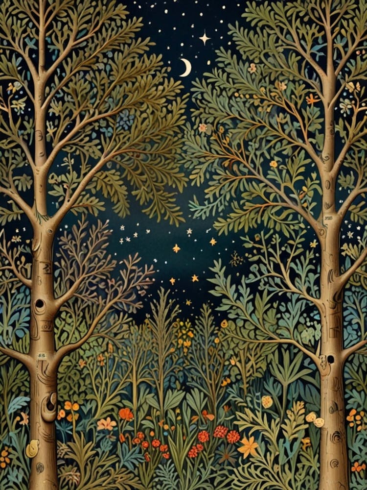 William Morris Night In The Woods 34