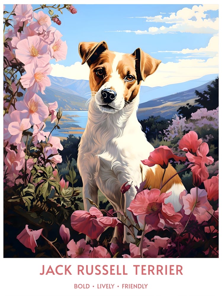 Vintage Jack Russel Portrait