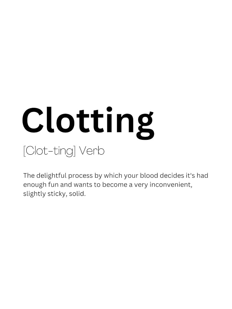 Clotting Definition Meaning