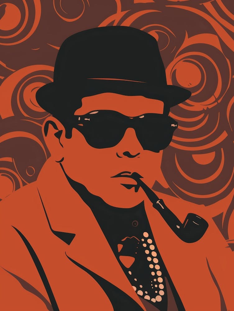 Portrait of a man smoking