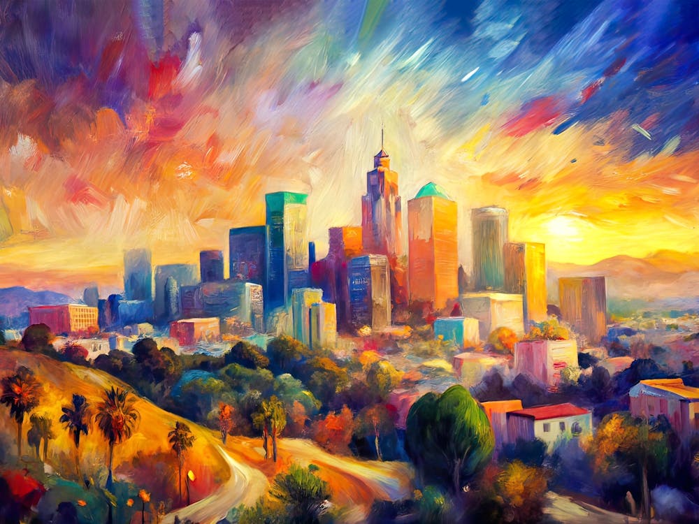 Cityscape Of Los Angeles