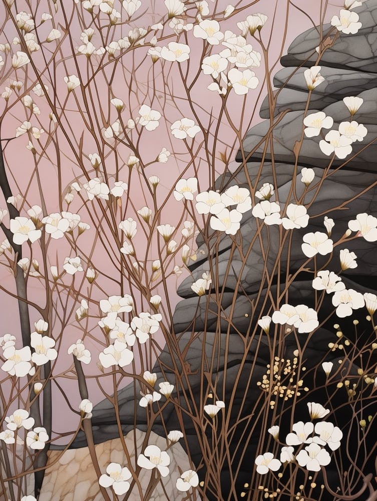Blumenillustration Schleierkraut 6