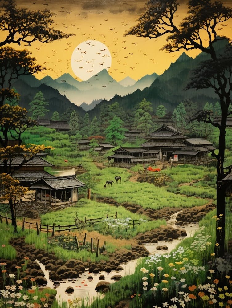 Rural Landscapes Satoyama Japanese Style 3