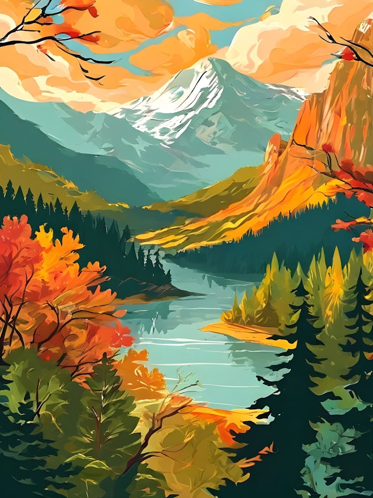 Autumn Landscape Painting