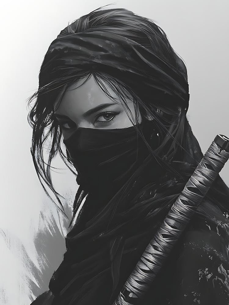 Mystery Beautiful Ninja Girl 8