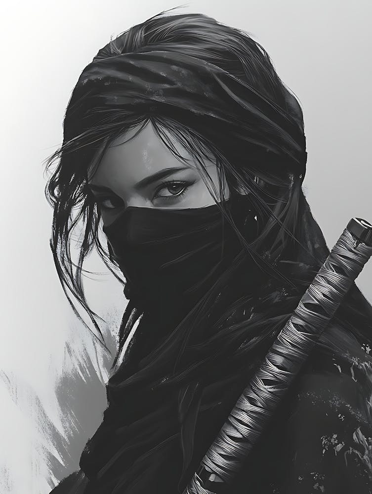 Mystery Beautiful Ninja Girl 8