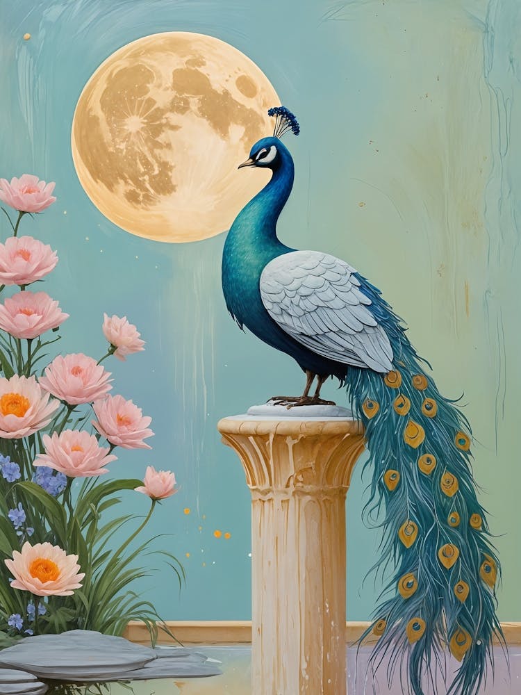 Peacock In The Moonlight no1