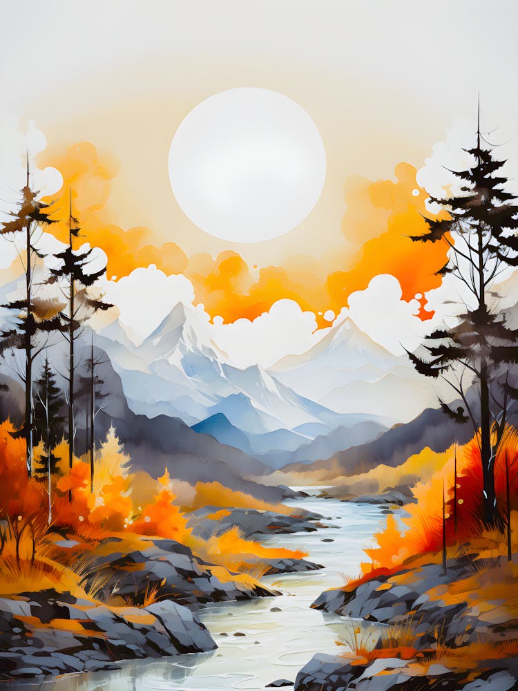 Golden Serenity Sunlit Majesty Over Tranquil Waters