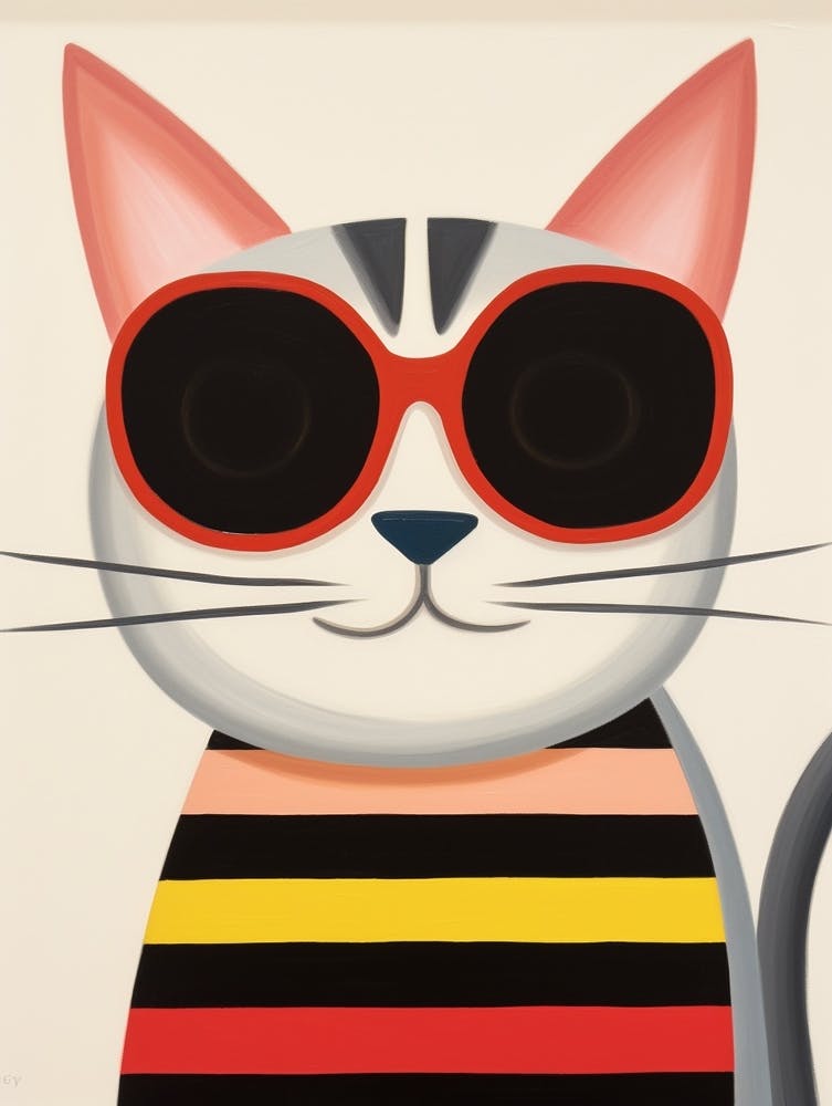 Little Cat 1 Wearing Sunglasses