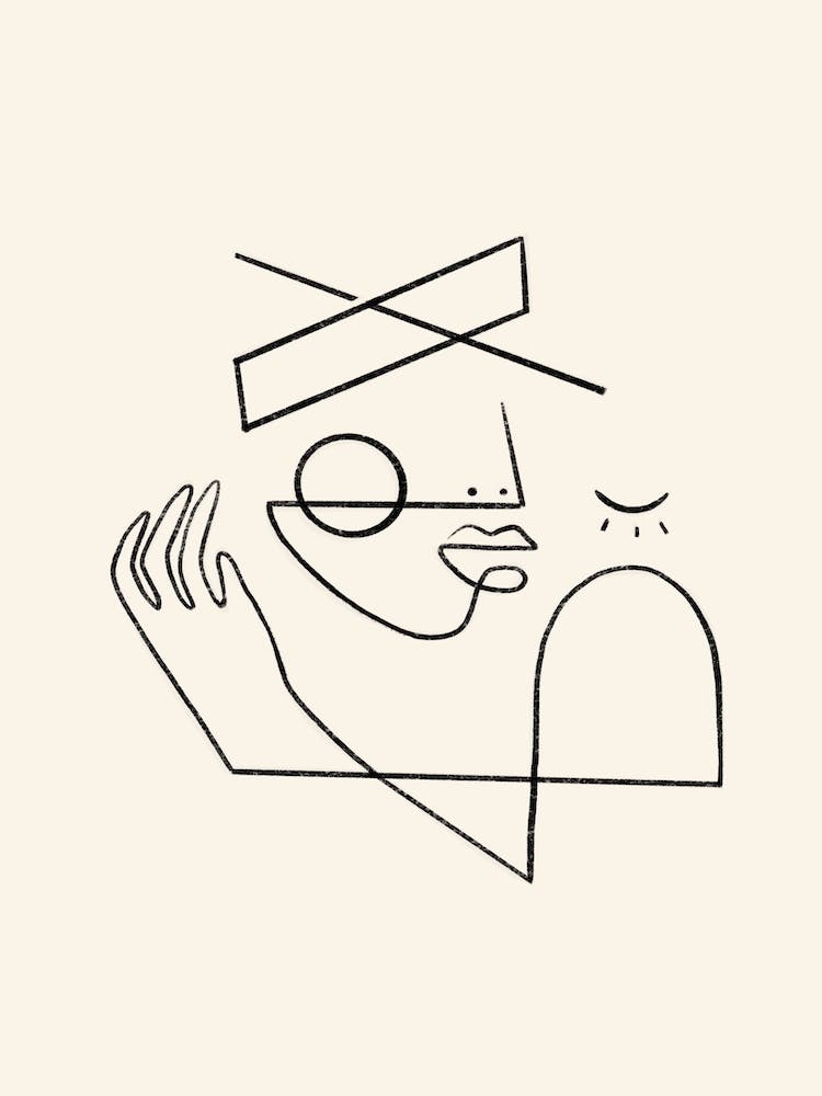 Expectations Black & White Line