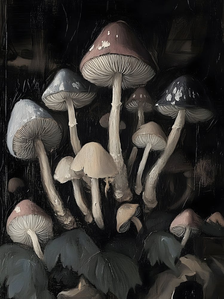 Mushrooms In The Forest 2