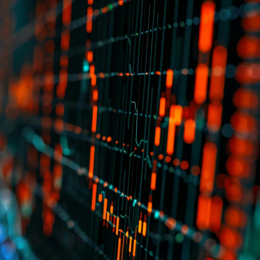 Close Up Of A Stock Market