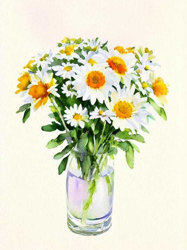 Daisies 1 Vintage Flowers Flower
