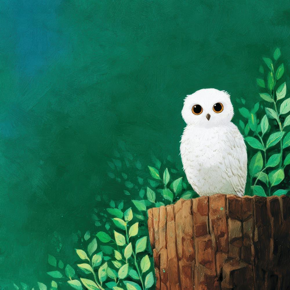 Owl On Stump