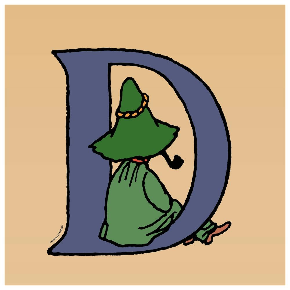 Moomin Collection Alphabet Letter D