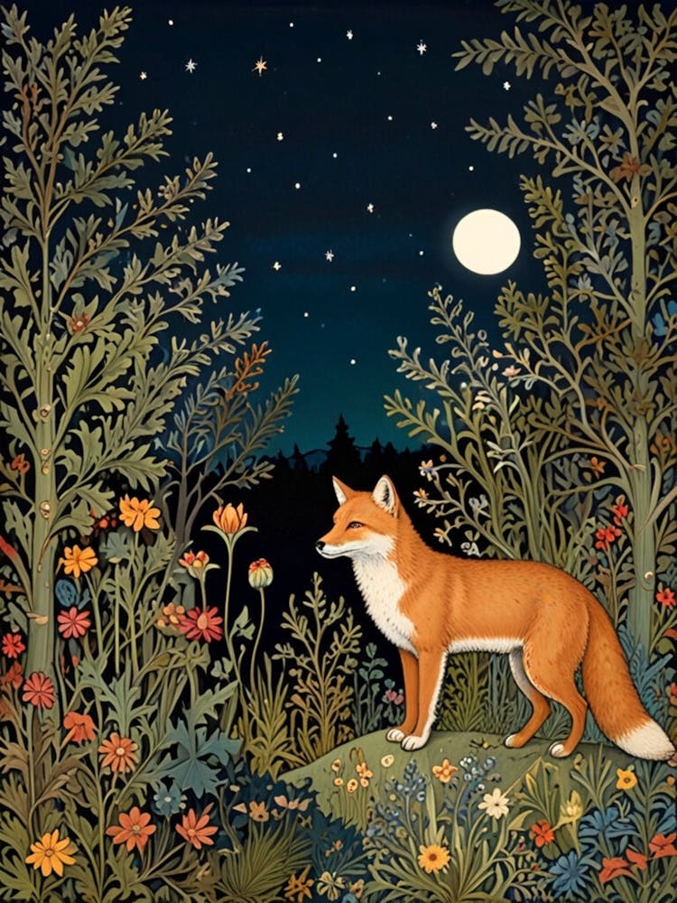 William Morris Fox In The Forest 3