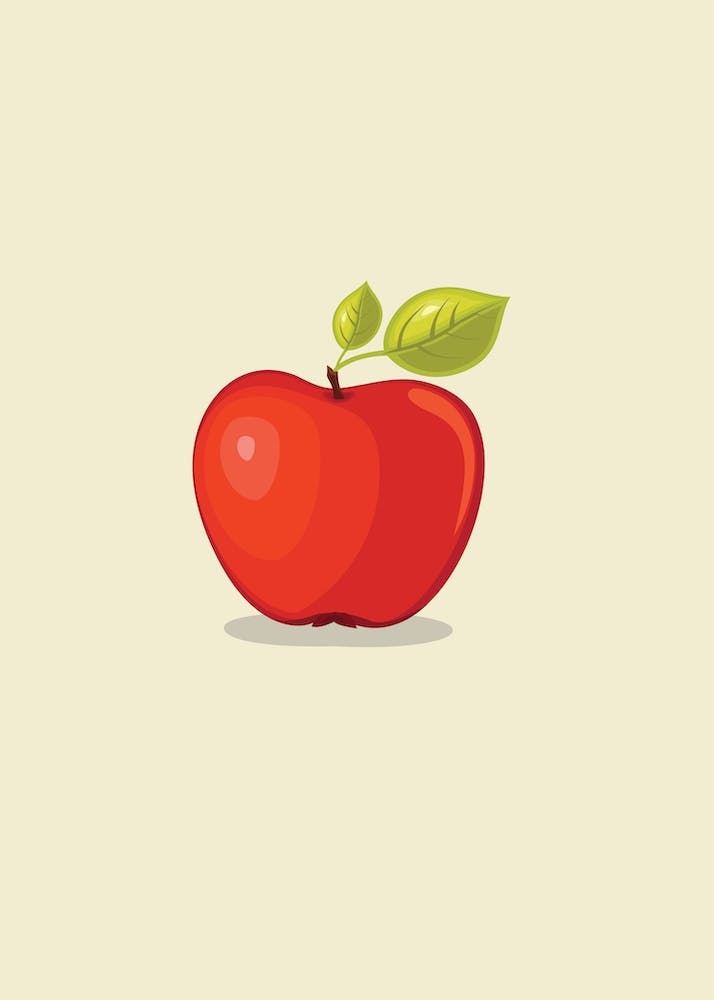 Abstrakter Apfel