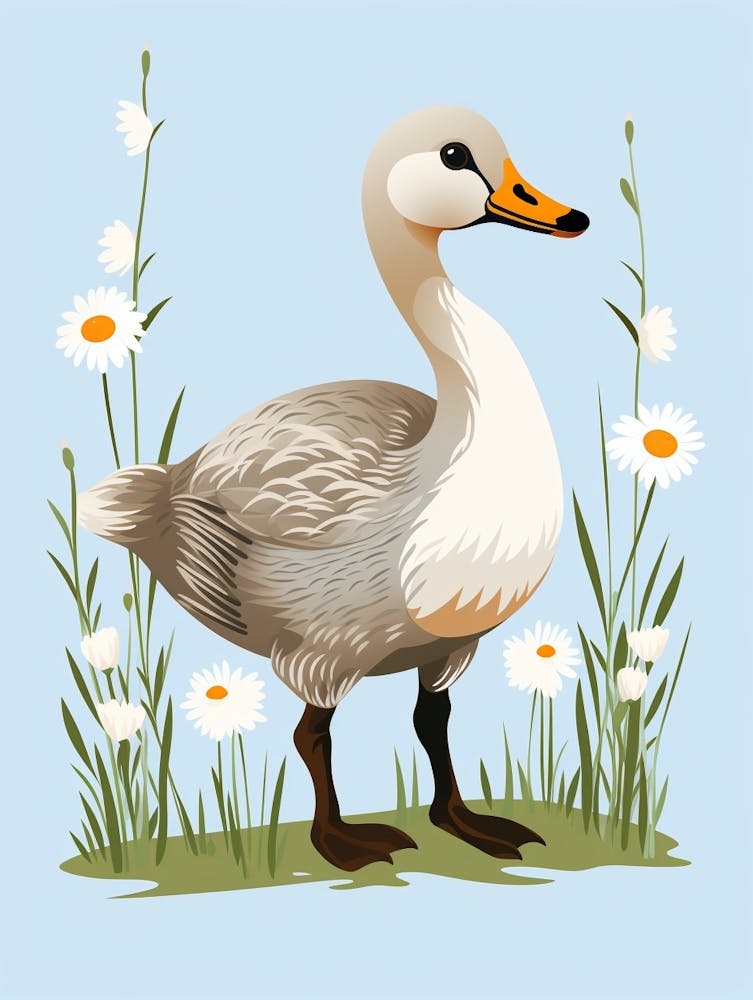Baby Animal Illustration  Goose 6