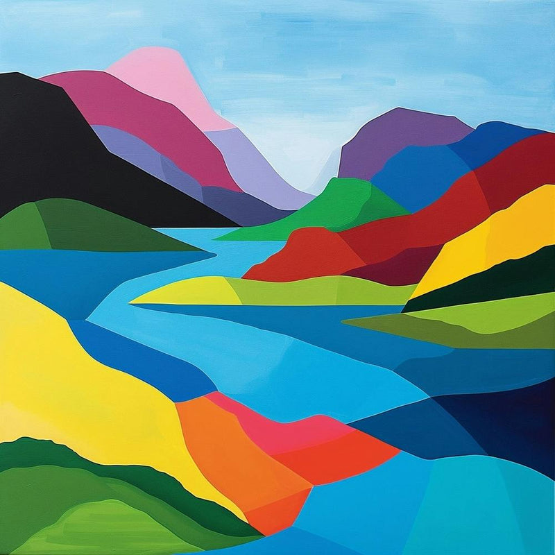 Abstract Travel Collection Norway 3