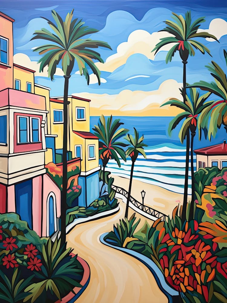 Huntington Beach, California, Matisse And Rousseau Style 2