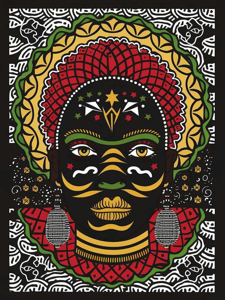 Afrocentric Patterns Folk Art