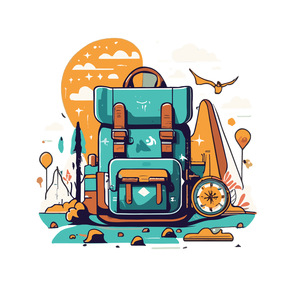 Backpack In The Mountains