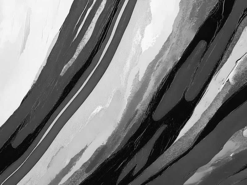 Abstract Black And White Painting 41