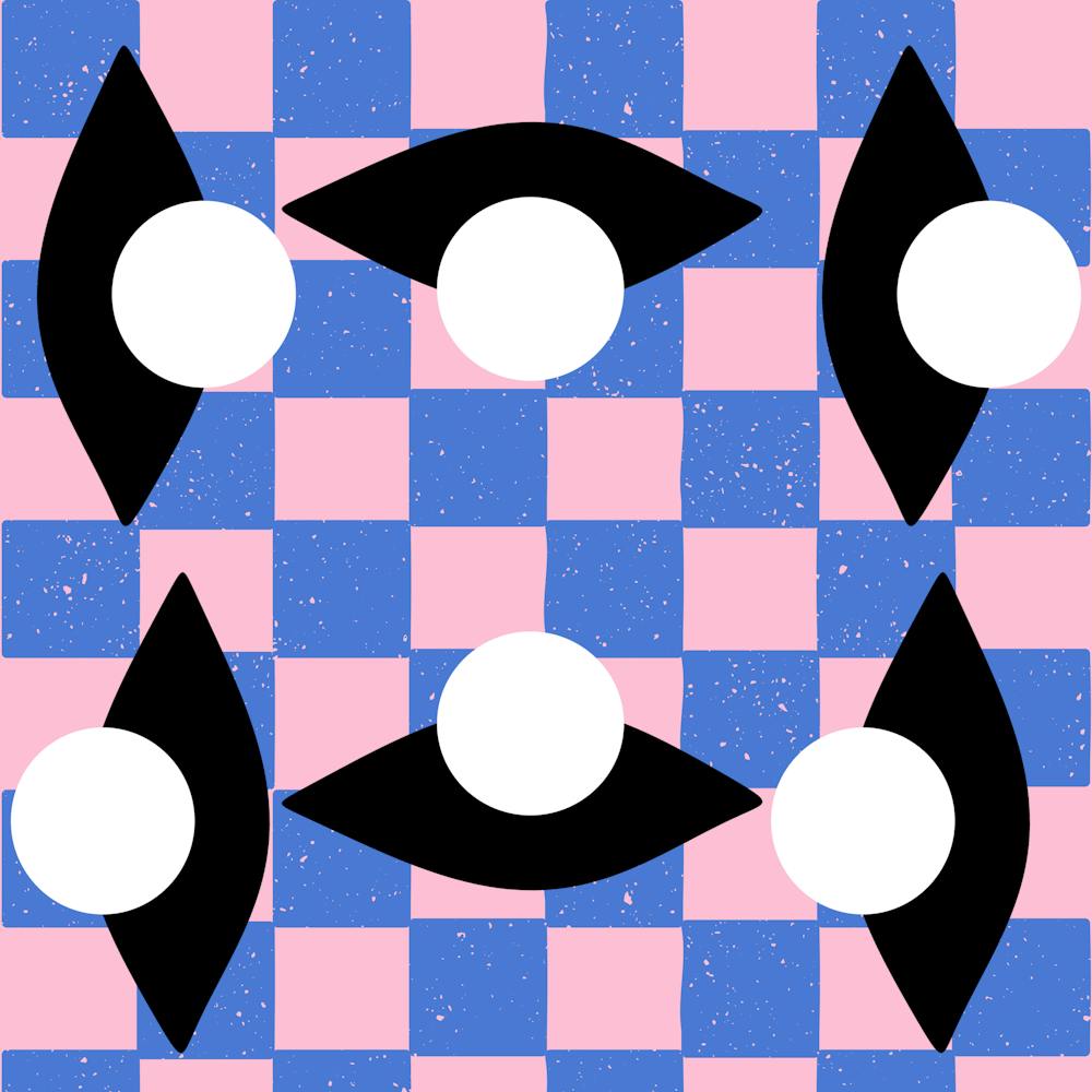 Vintage Checkered Eyes See