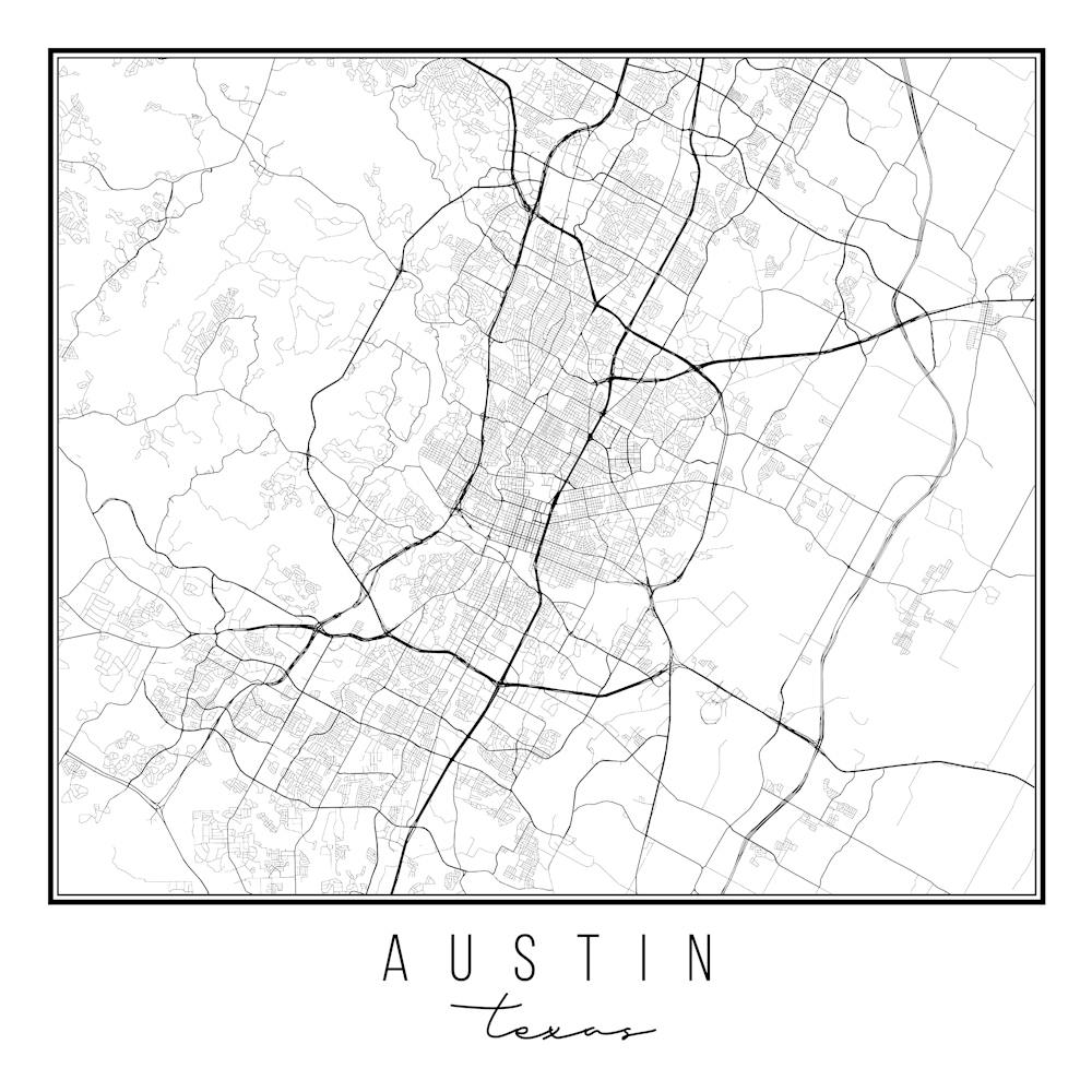 Austin Texas Street Map