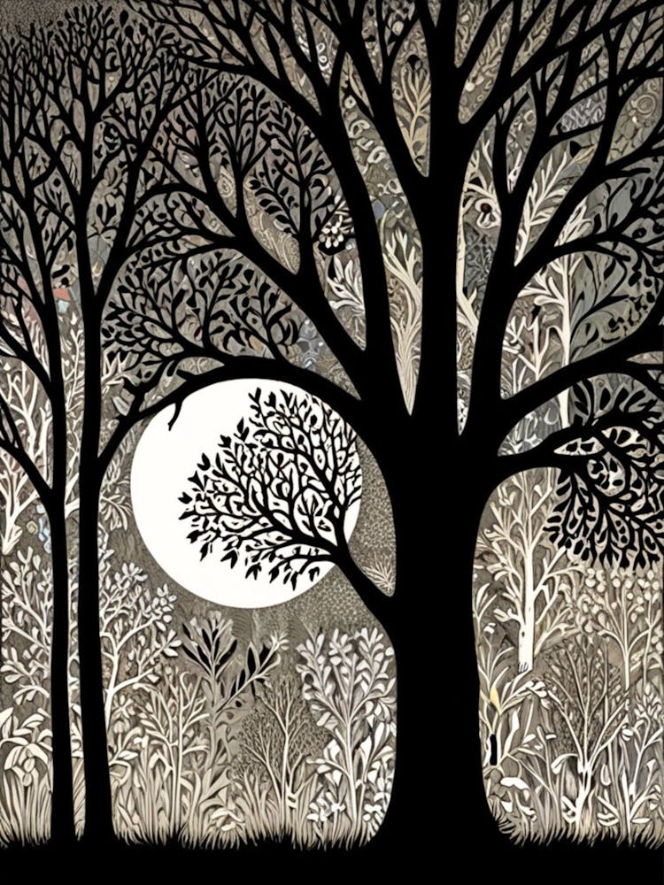 William Morris Moonlight In The Forest 131