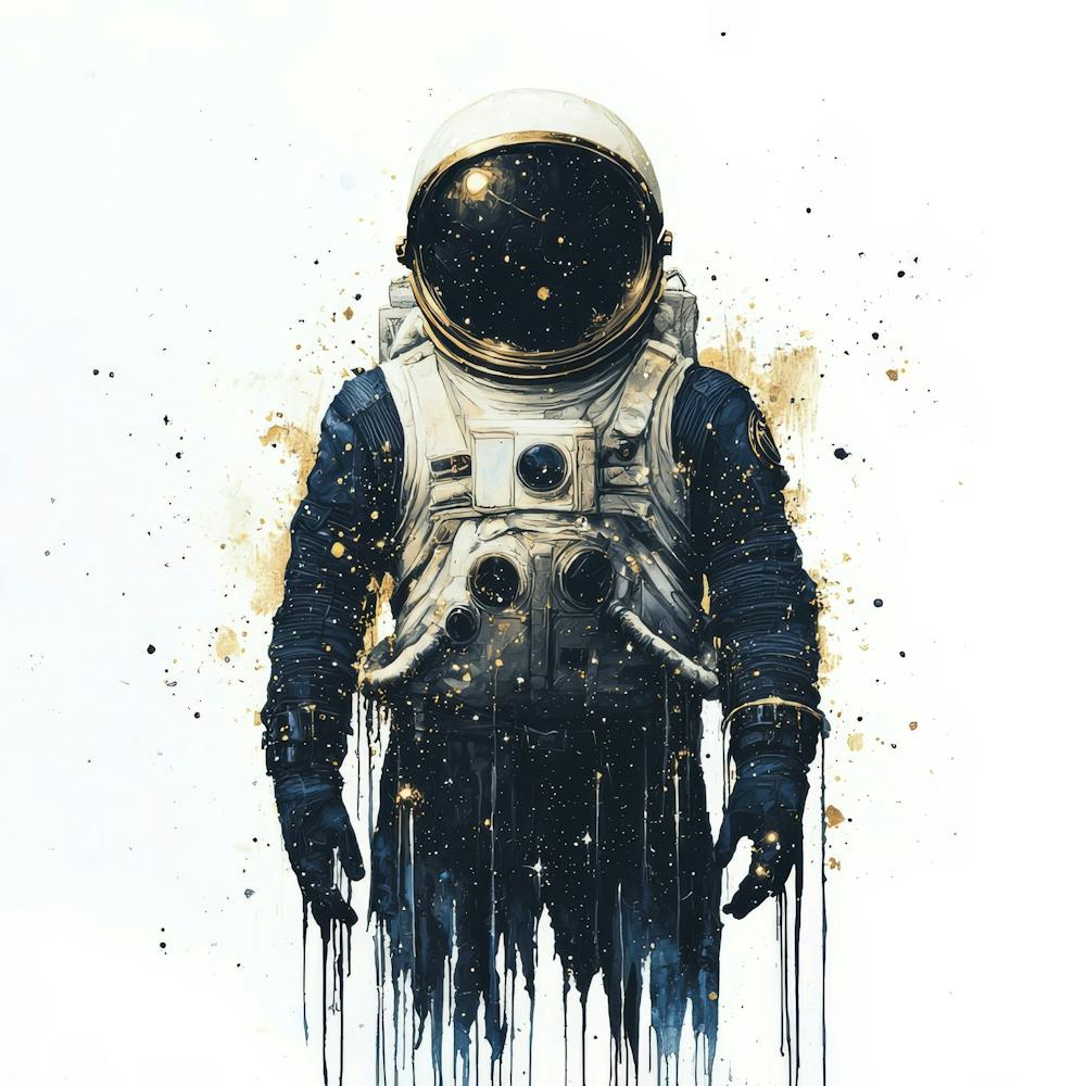 Astronaut Canvas Print.Generated AI. Wall 2