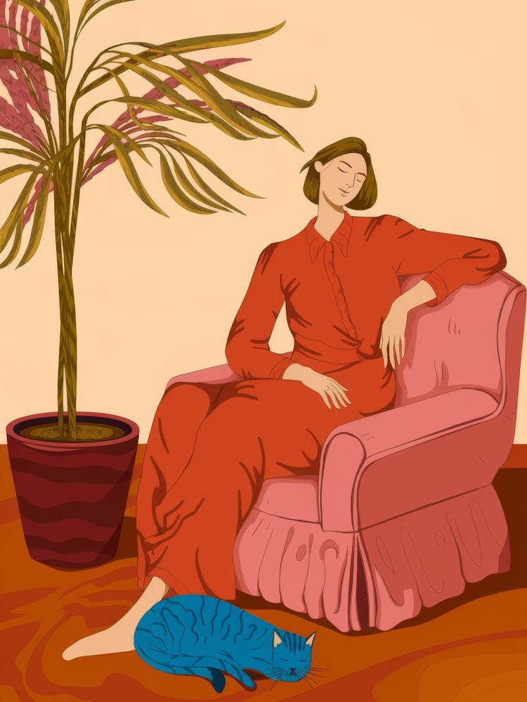 Crimson Lounge Serenity