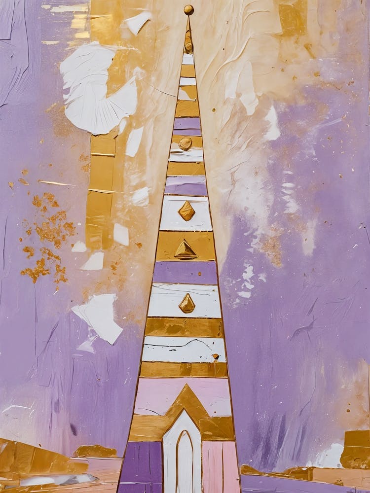 Gold And Purple Tower no5